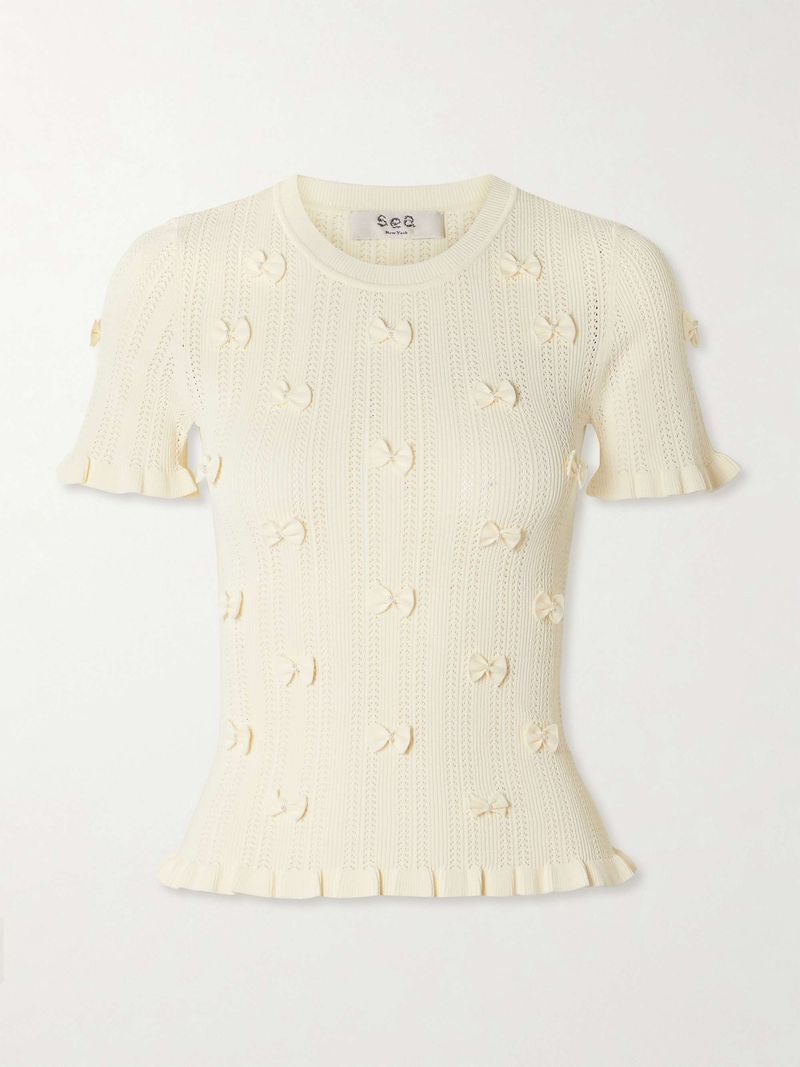 Short-Sleeve Knit Top