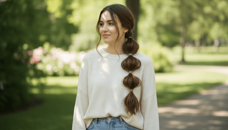 Soft Bubble Ponytail