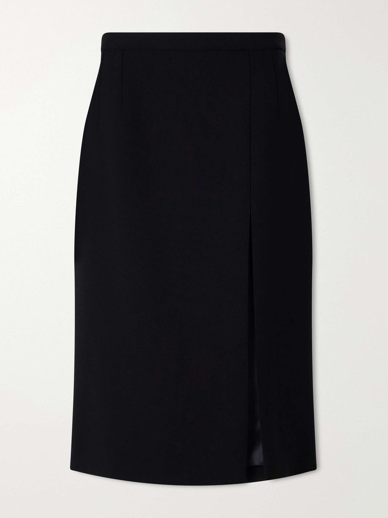 Straight-Cut Midi Skirt