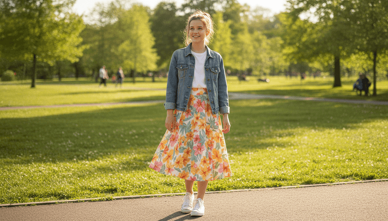 Style It With a Denim Jacket for a Relaxed Vibe