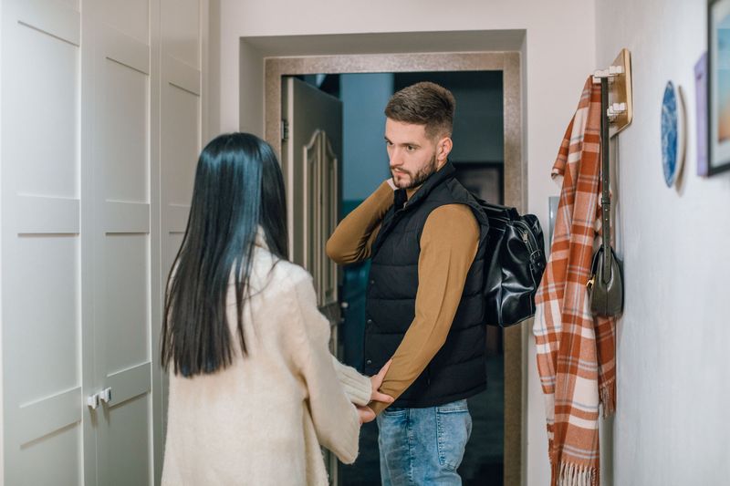 They Hesitate or Act Awkward When Saying Goodbye