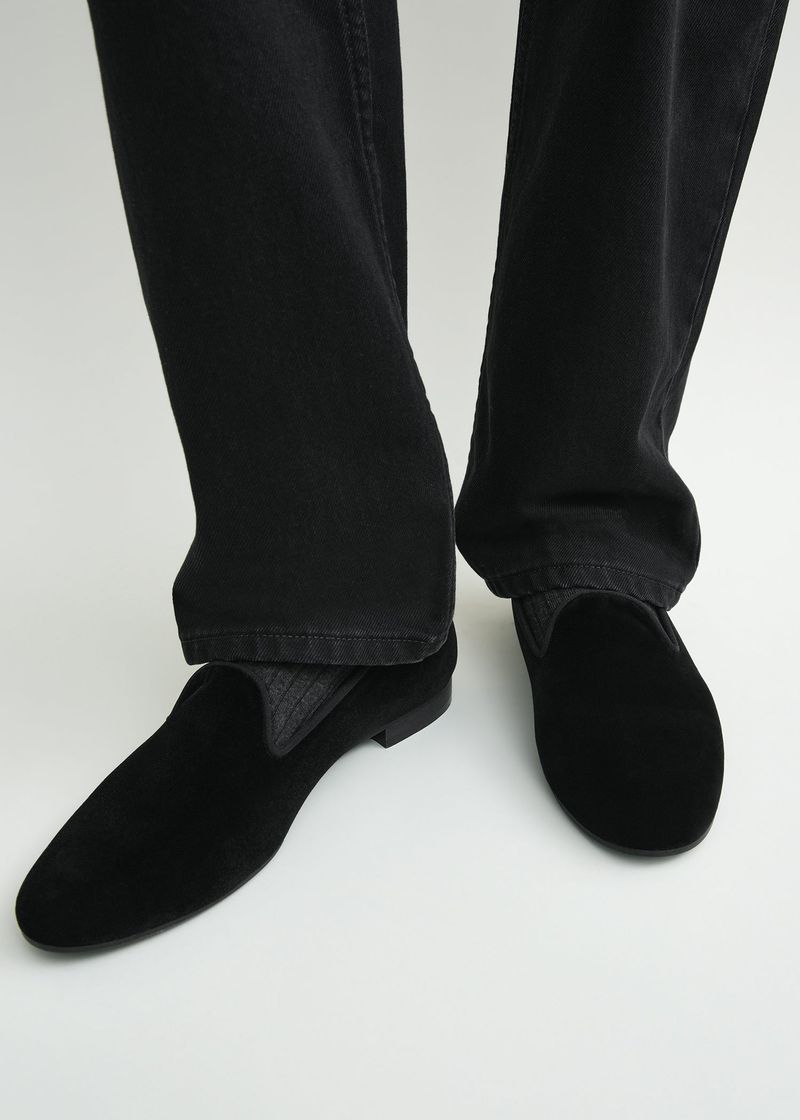 Toteme Velvet Loafers