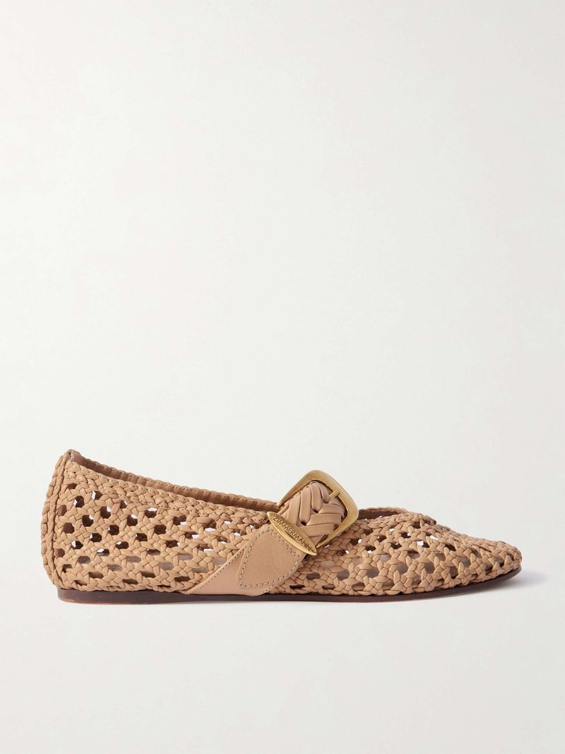 Woven Mary Jane Flats
