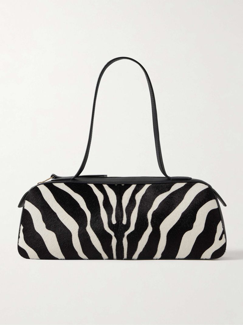Zebra-Print Shoulder Bag