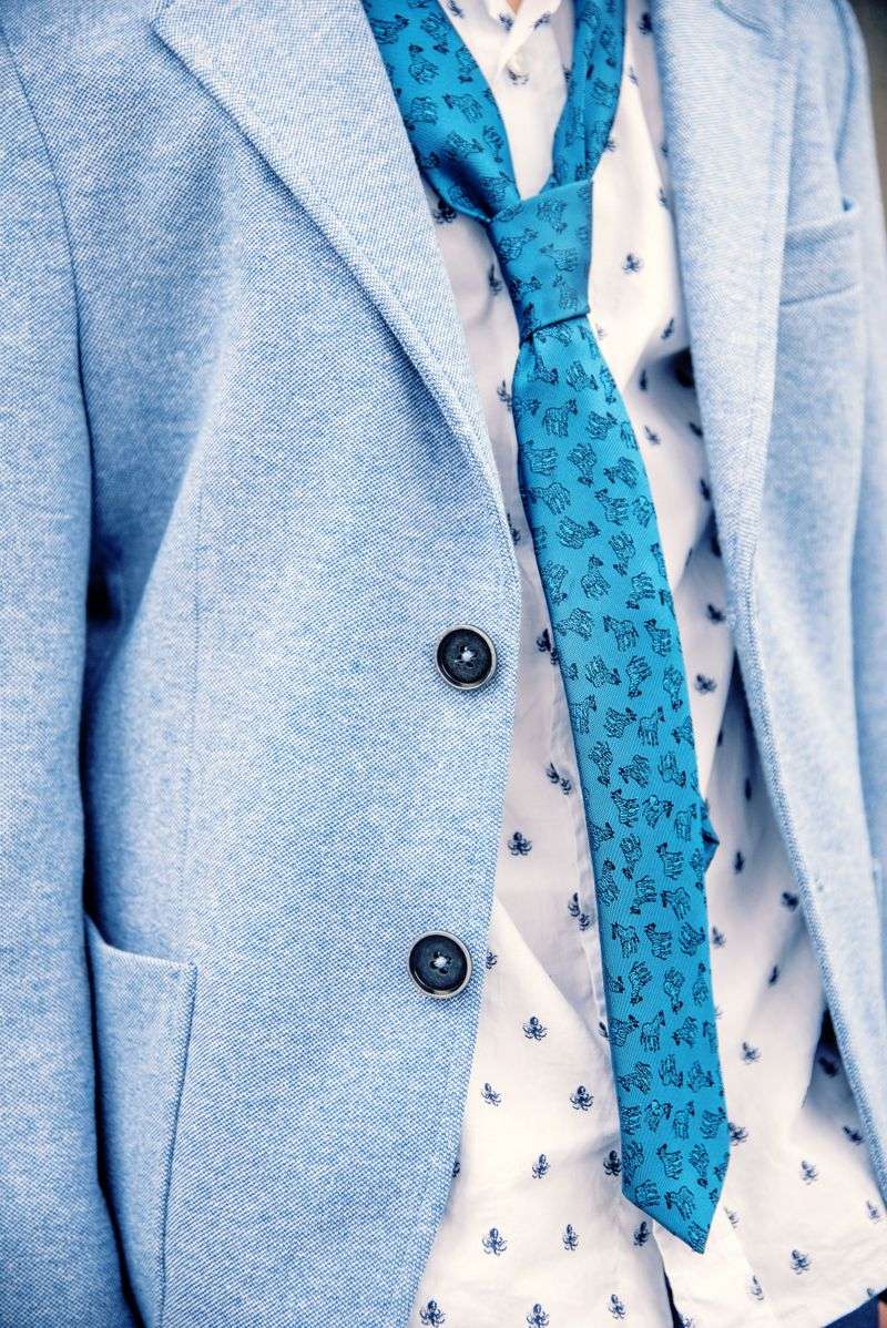 A tie with the wrong proportions