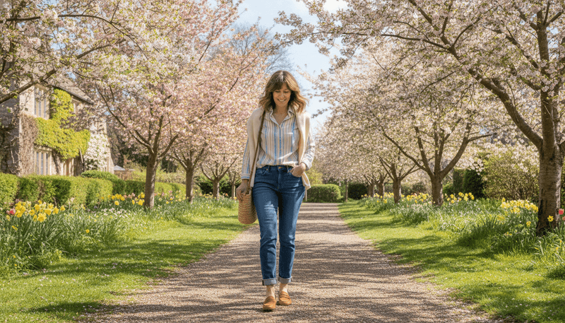 Ankle-Length Jeans Instead of Capri Denim