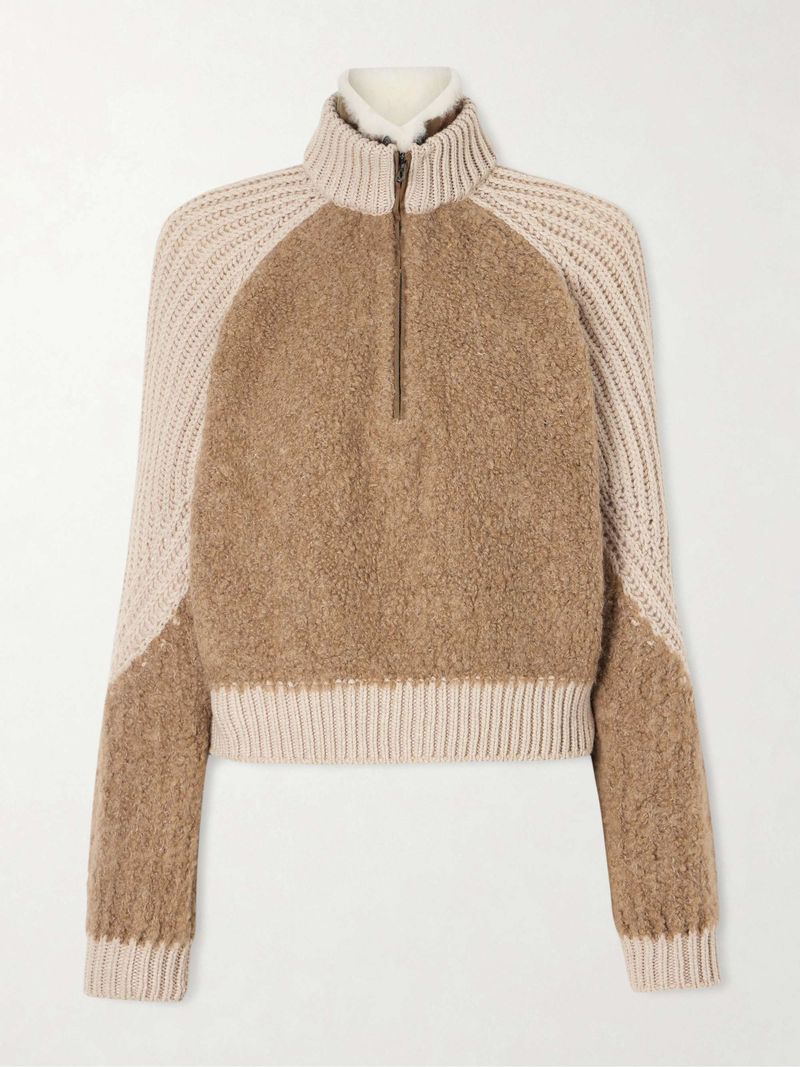 Basic Oversized Crewneck vs. Relaxed Half-Zip Sweater