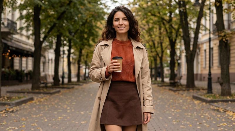 Burnt Orange, Chocolate Brown, and Beige