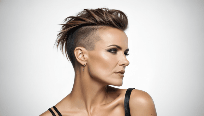 Buzzed Sides with Long Top