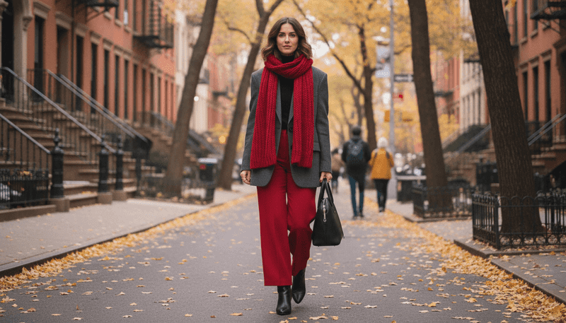Charcoal Grey + Cherry Red