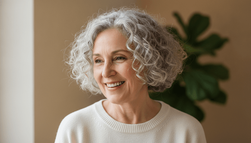 Chin-Length Curly Cut