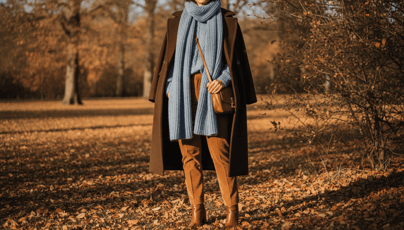 Chocolate Brown + Powder Blue
