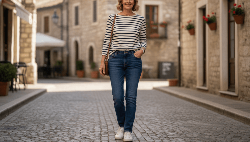 Clean, Minimally Distressed Denim Instead of Heavy Distressing