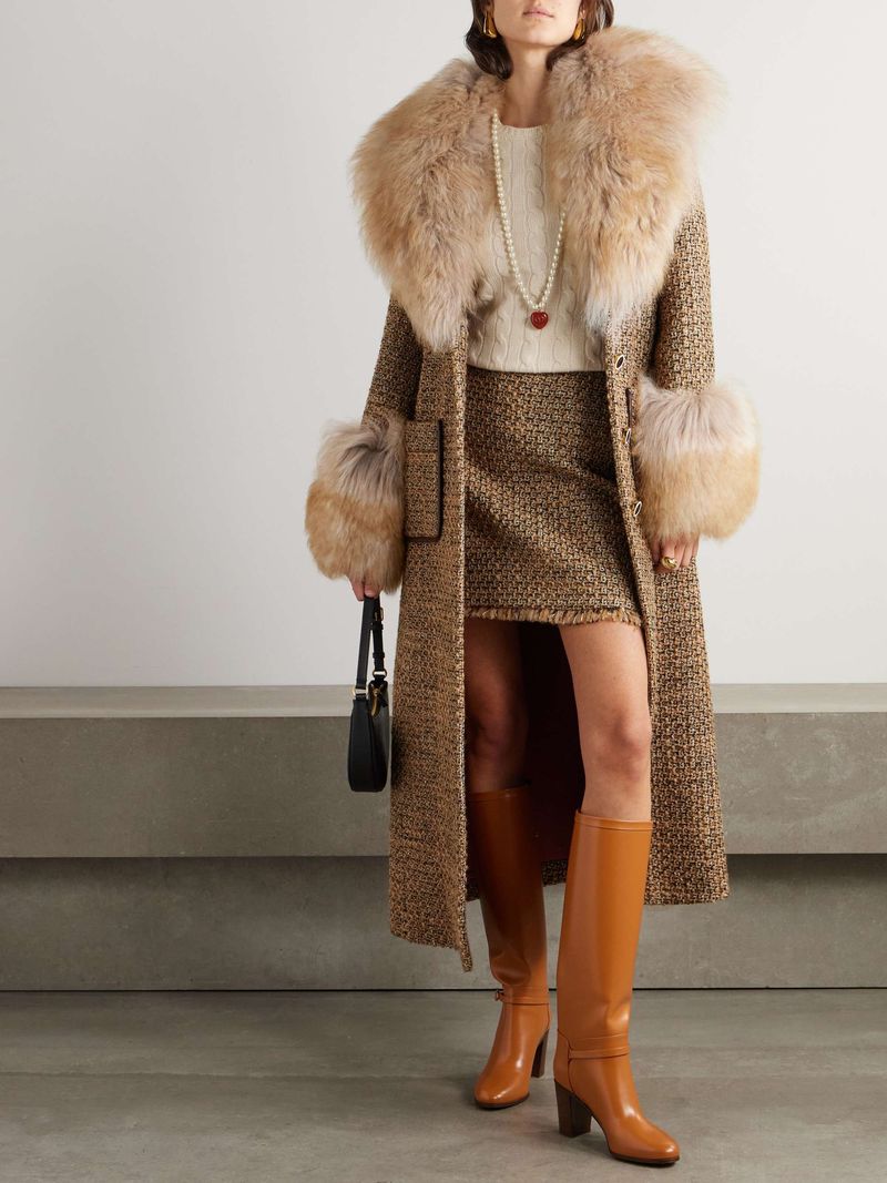 Fur-Detail Knitwear