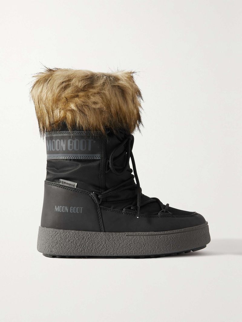 Fur-Trimmed Boots