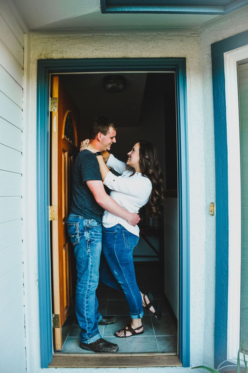 Greeting Each Other Warmly When One Comes Home