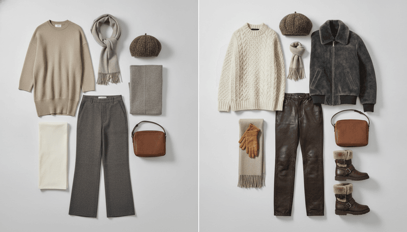 Ignoring Texture and Dimension in a Winter Outfit