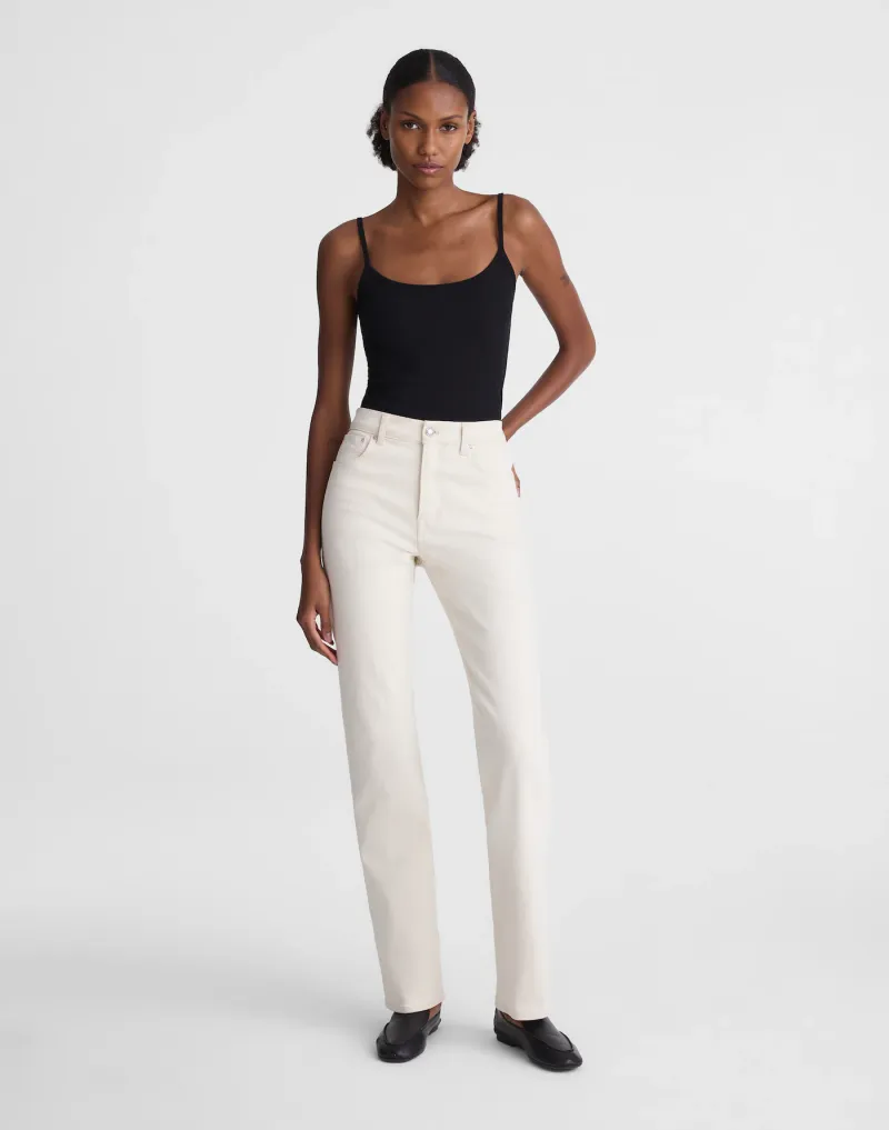 Madewell Petite Longline Straight Jean