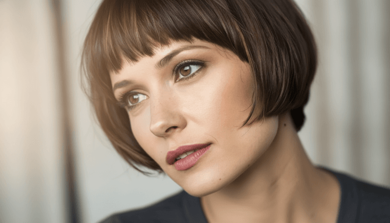Micro Bangs with Short Hair