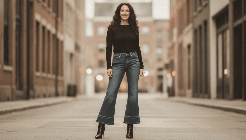 Modern Full-Length Flares Instead of Long Bootcut