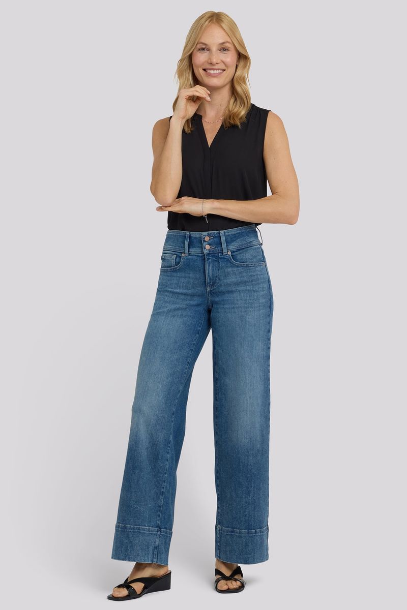 NYDJ Petite Wide-Leg Jeans