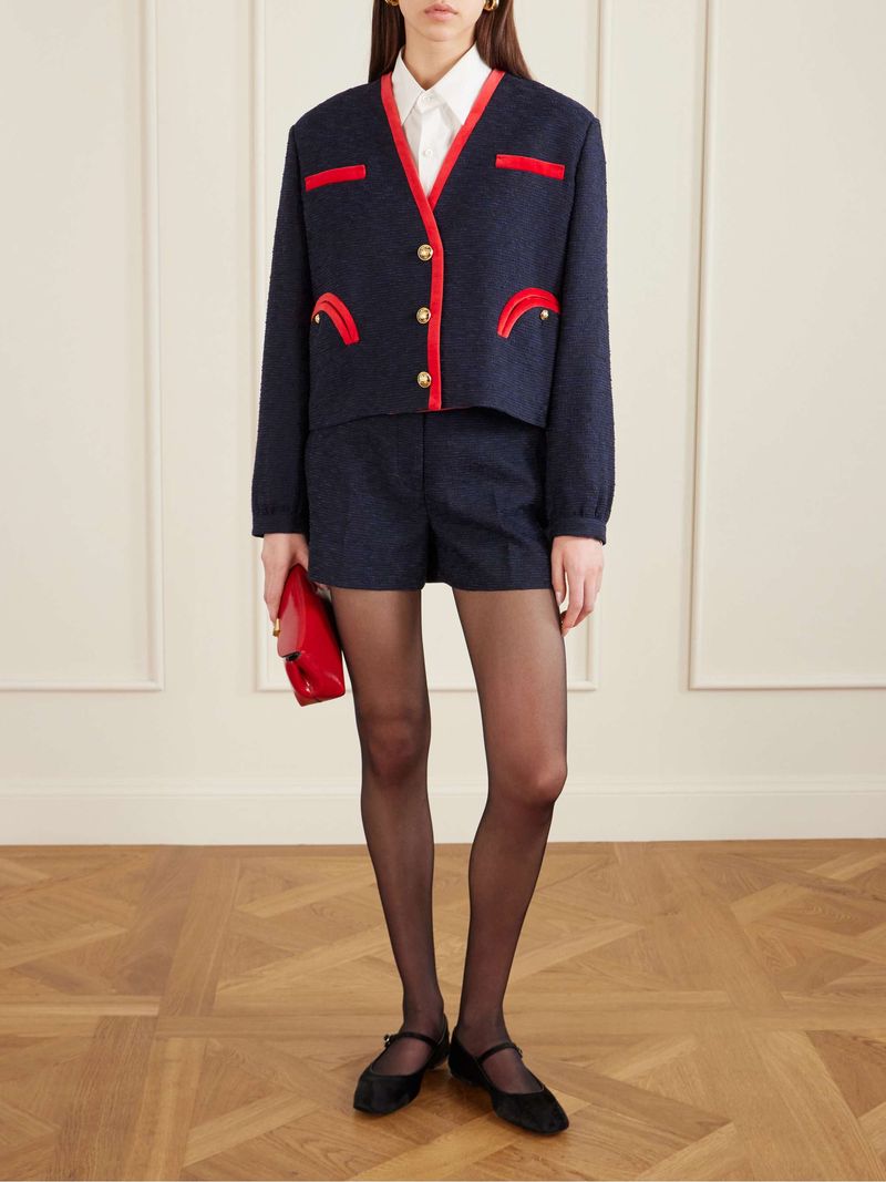 Navy Parisian Tweed Jacket