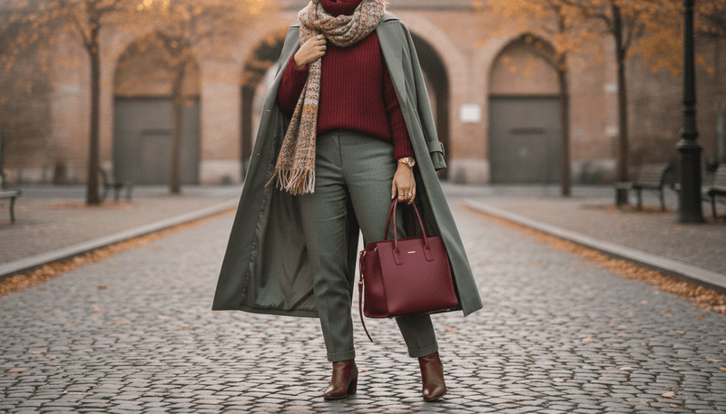 Oxblood + Sage Green
