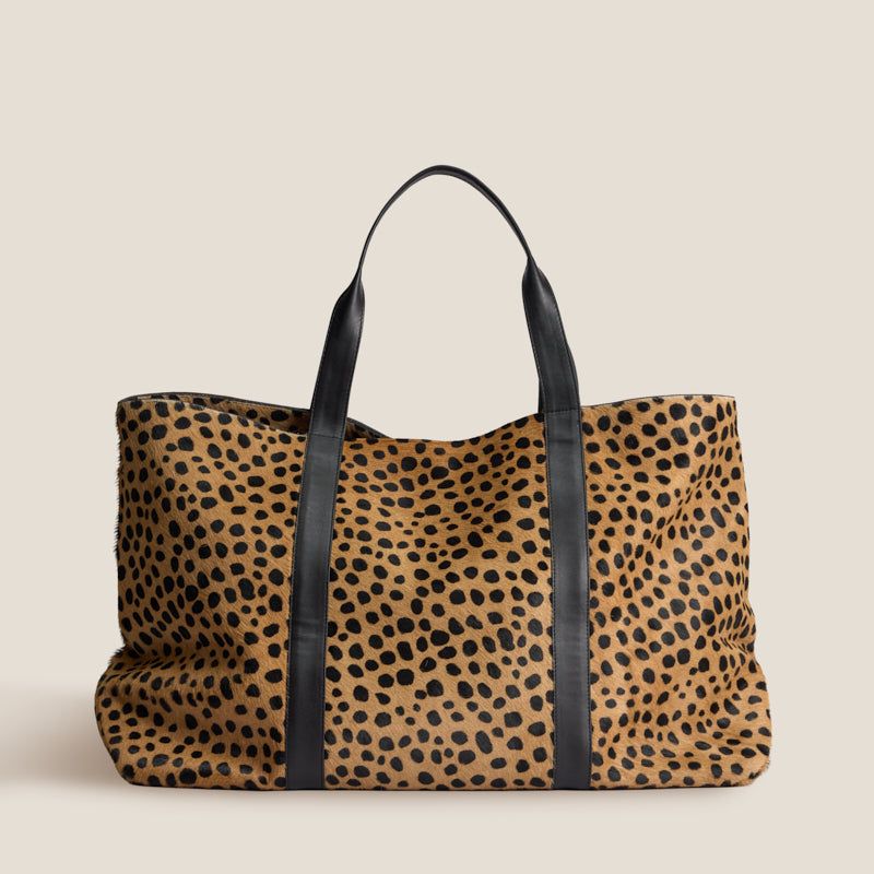 Parker Thatch Giant Leopard Tote
