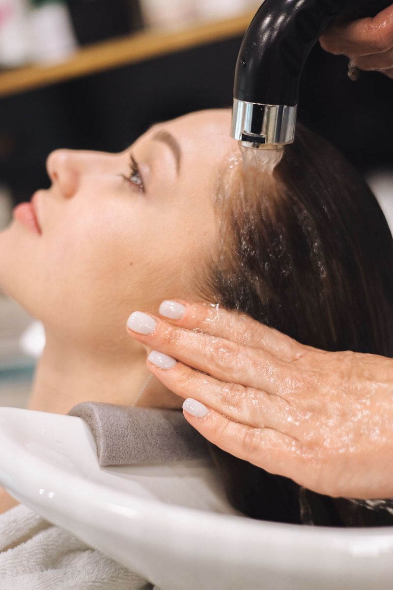 Scrubbing with your nails