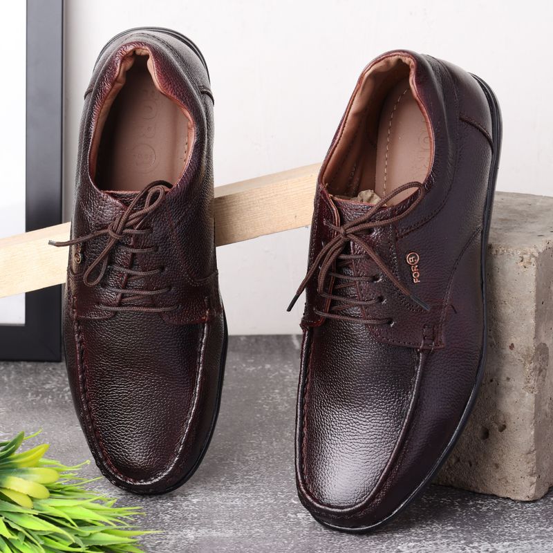 Sleek Leather Derbies