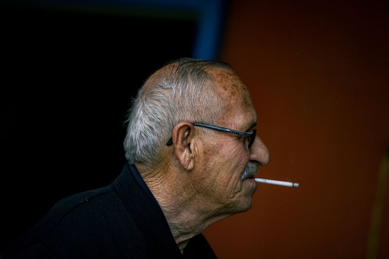 Smoking or using tobacco