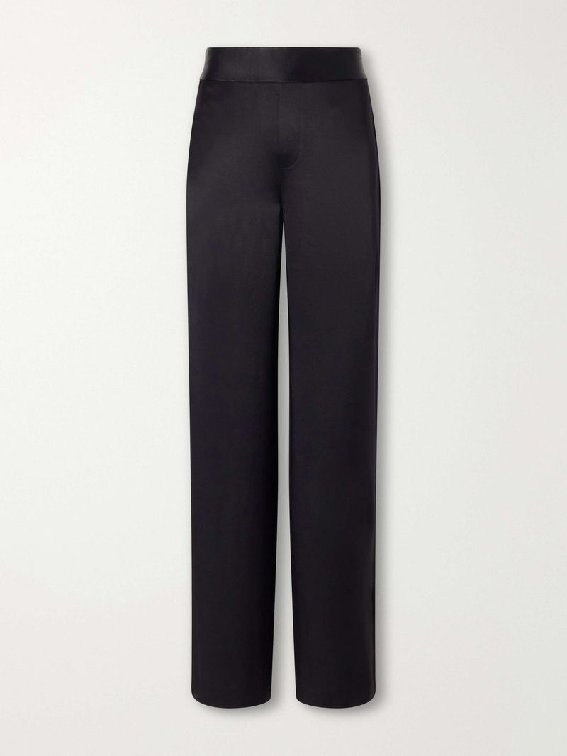 Straight-Leg Black Trousers