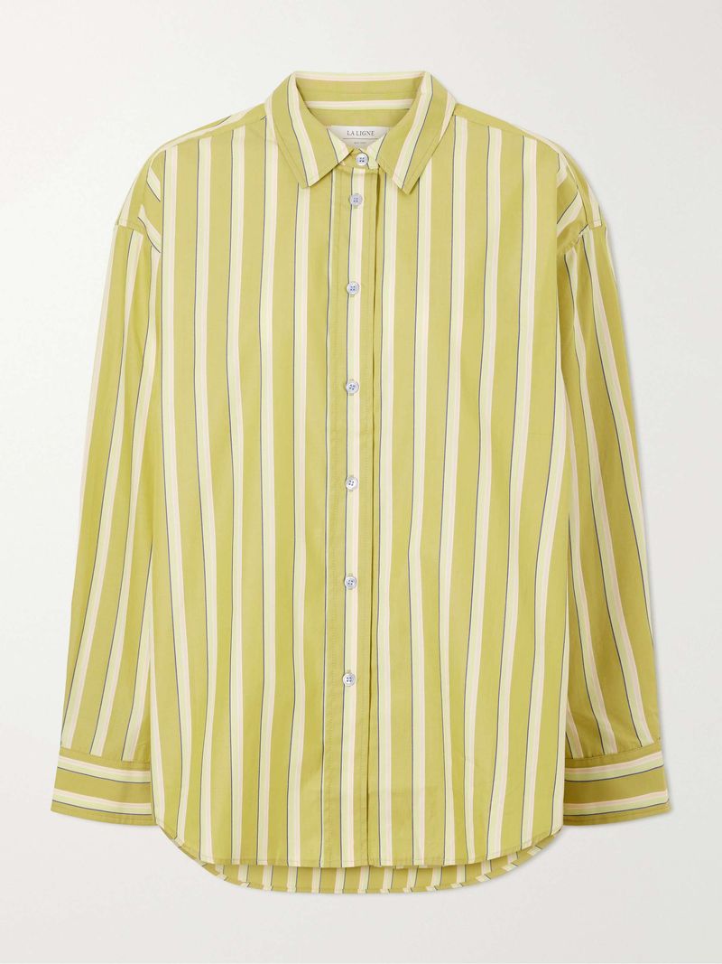 Striped Button-Down Shirt