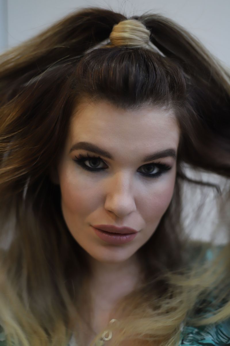 Tight Half-Up Hairstyle