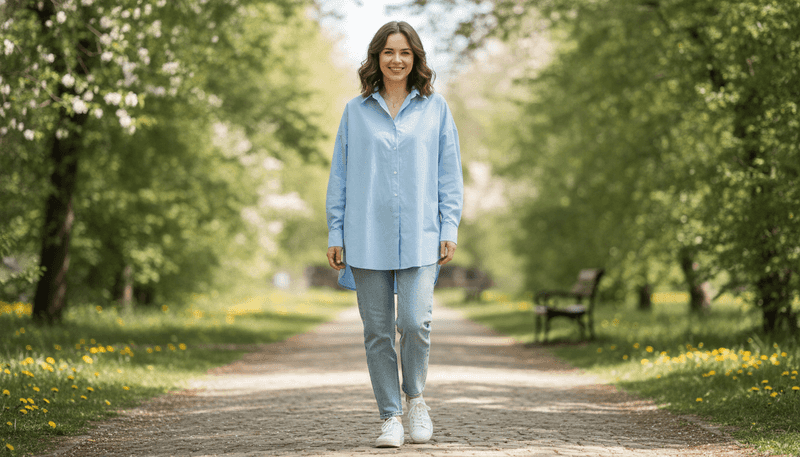 Untucked and Relaxed for an Effortless Everyday Look