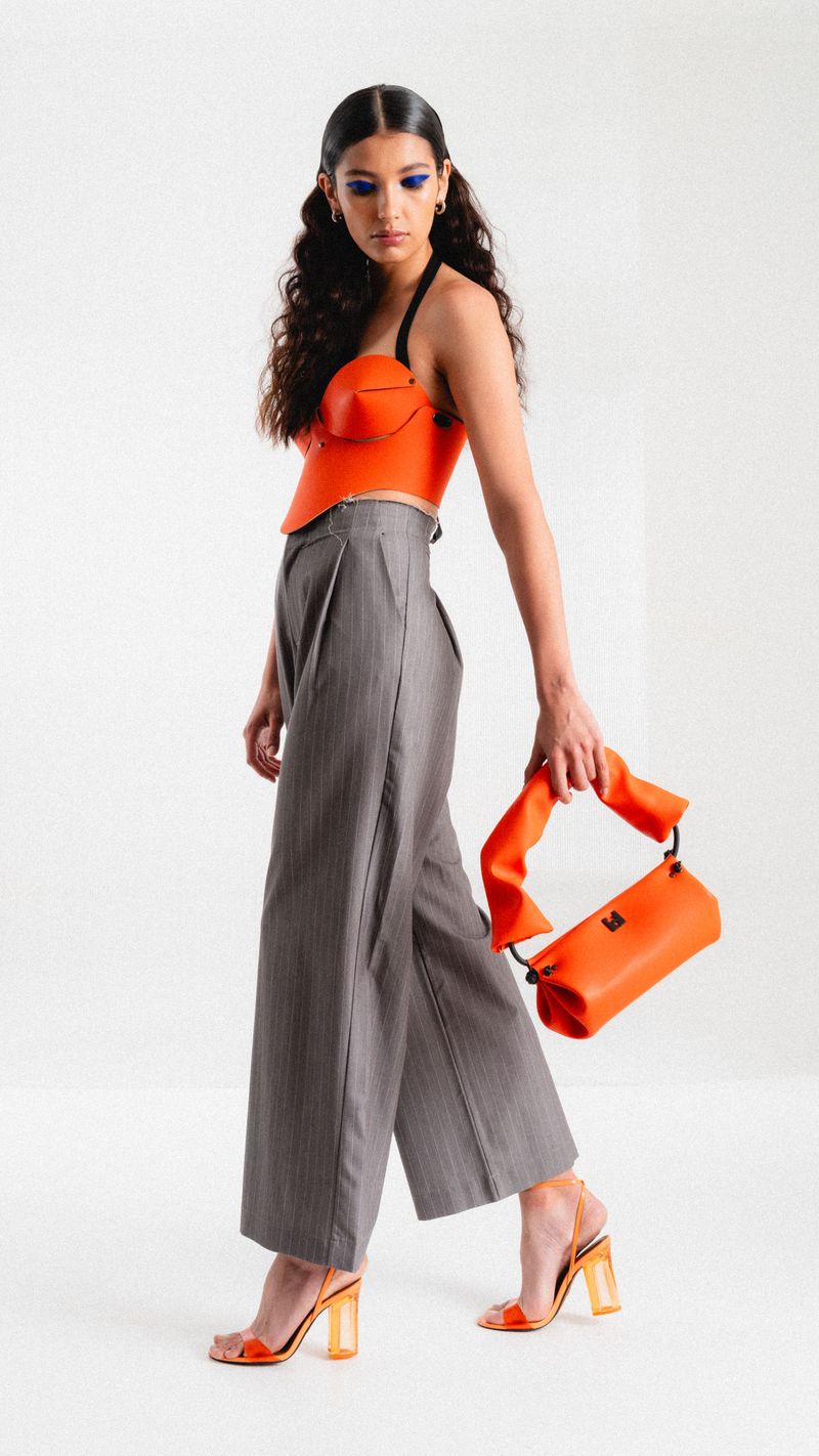 Wide-Leg Tailored Trousers