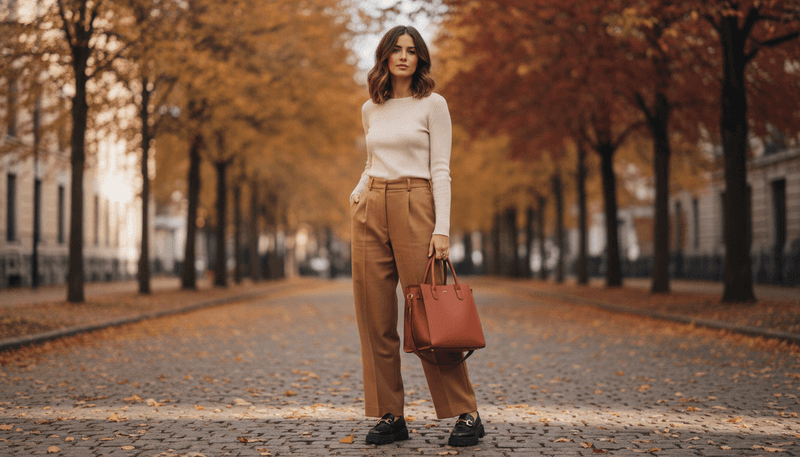 With Wide-Leg Trousers