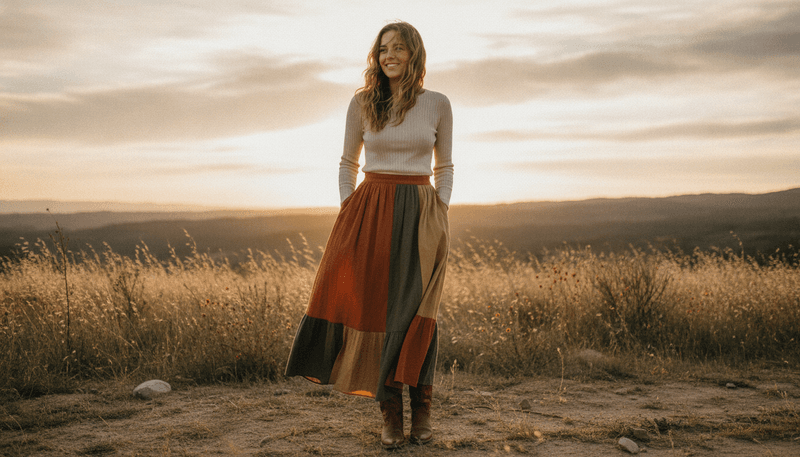 With a Maxi Skirt