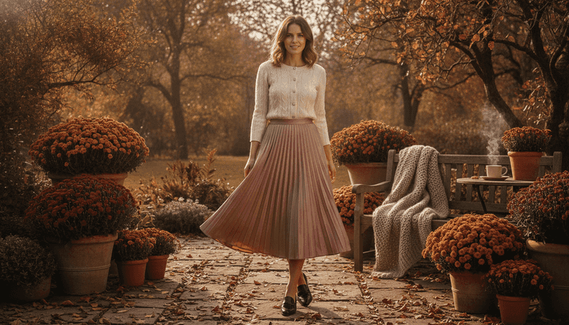 With a Midi Skirt