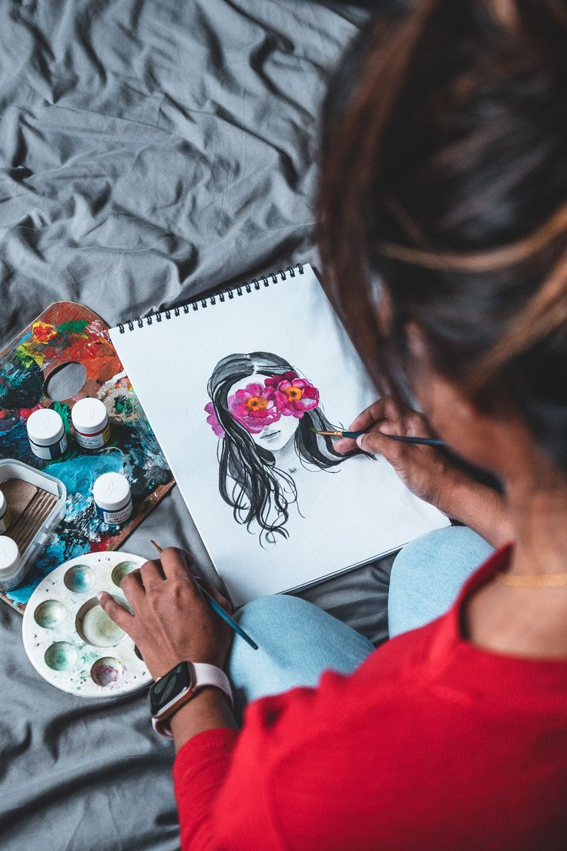 Working on creative hobbies