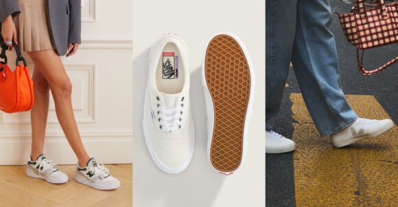 These 12 White Sneakers Can Be Styled with Denim, Dresses and More