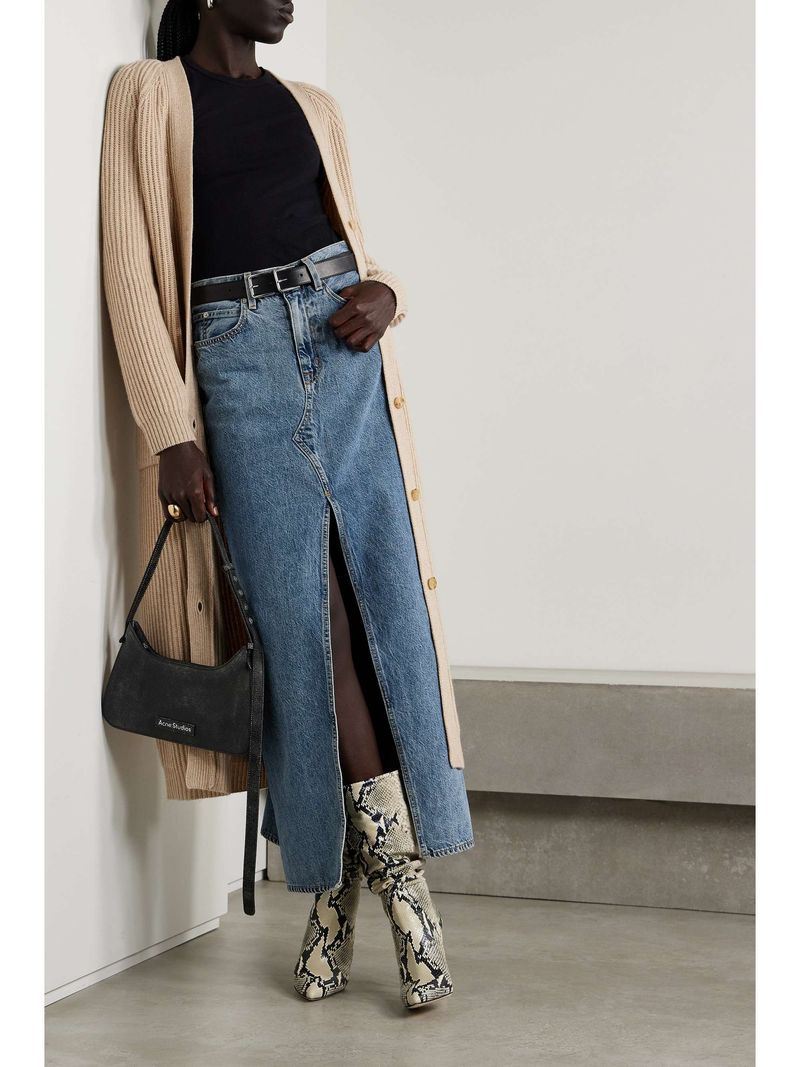Denim Maxi Skirt