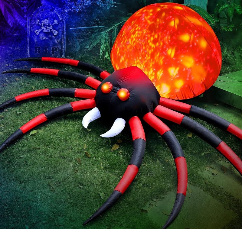 Giant Light-Up Spider Inflatables