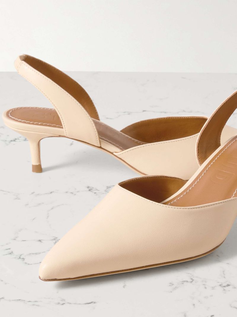 Kitten-Heel Slingbacks