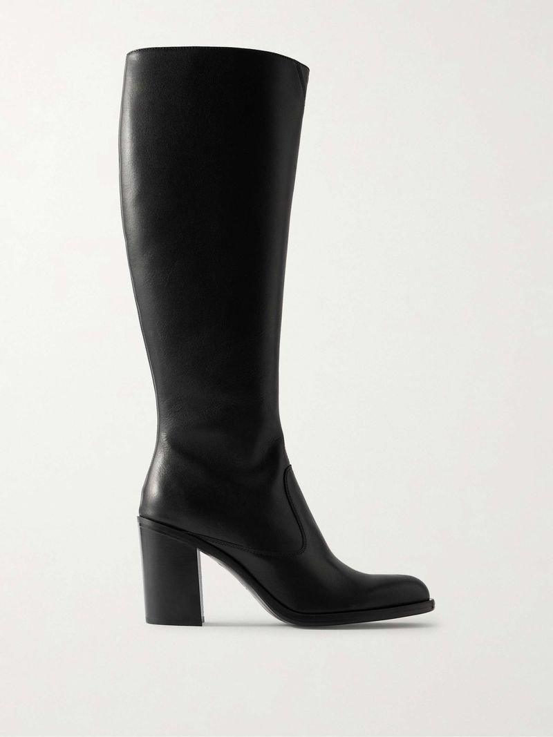 Knee-High Leather Boots