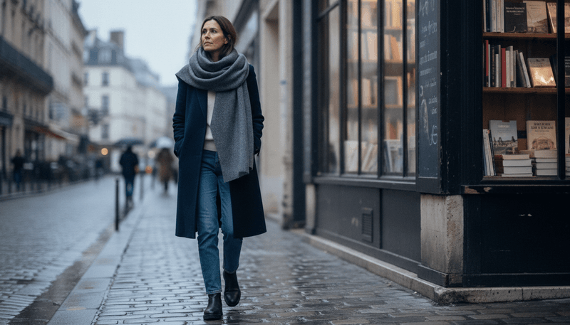 Oversized Scarves That Work as a Layer
