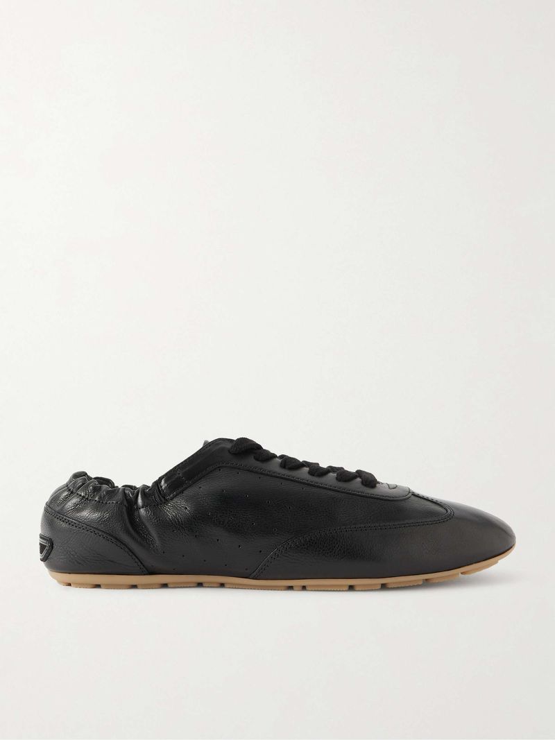 Polished Leather Sneakers