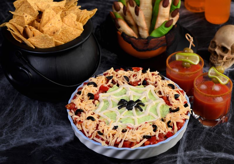 Spider Web Taco Dip