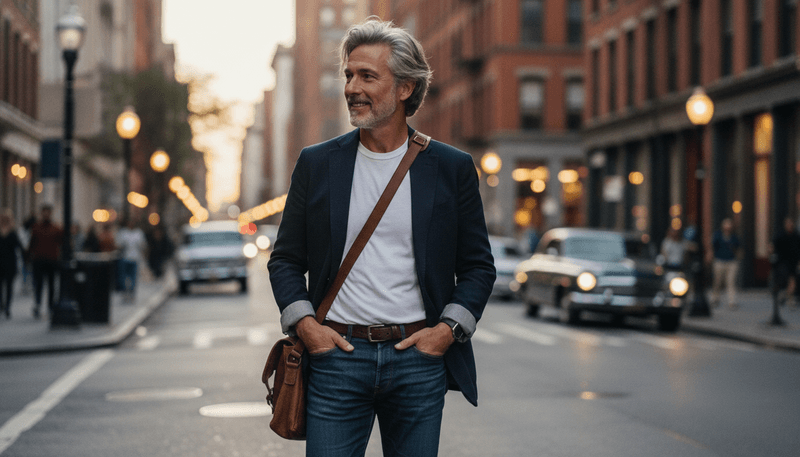 T-Shirt and Casual Blazer