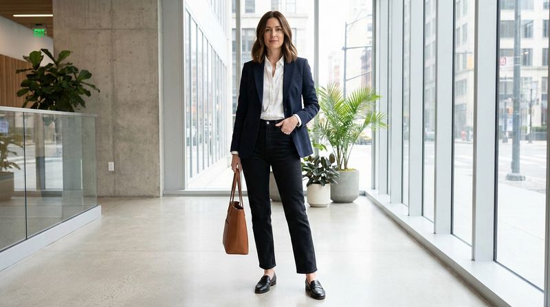 Tailored Blazer and Loafers
